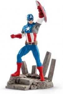 Figura del Capitán América de Schleich - Figuras coleccionables del Capitán América