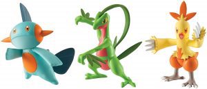 Figura de Combusken, Marshtomp y Grovyle de Takara Tomy - Figuras coleccionables de Combusken de Pokemon