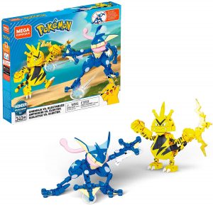 Figura de Greninja vs Electabuzz de Mega Construx - Figuras coleccionables de Greninja de Pokemon