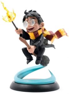 Figura de Harry Potter con escoba de Quantum Mechanix- Figuras coleccionables de Harry Potter de Harry Potter
