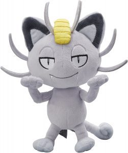 Figura de Meowth de Alola de peluche - Figuras coleccionables de Meowth de Pokemon