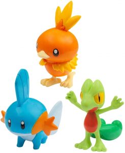 Figura de Torchic , Mudkip y Treecko de Takara Tomy - Figuras coleccionables de Mudkip de Pokemon