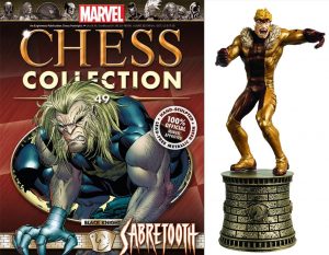Figura de Dientes de Sable - Sabretooth de los X-Men de Marvel Chess Figurine Collection - Figuras coleccionables de Dientes de Sable - Figuras coleccionables de Sabretooth