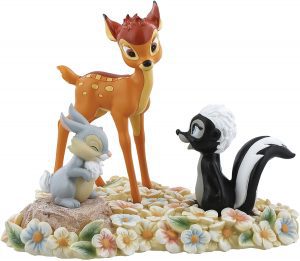 Figura y mu帽eco de Bambi, Flor y Tambor de Enesco - Figuras coleccionables, juguetes y mu帽ecos de Bambi - Mu帽ecos de Disney