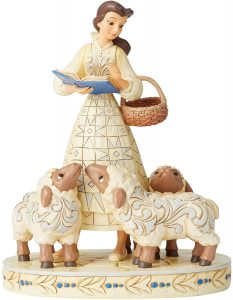 Figura y mu帽eco de Bella con las ovejas de Enesco de Disney Traditions - Figuras coleccionables, juguetes y mu帽ecos de la Bella y la Bestia - Mu帽ecos de Disney