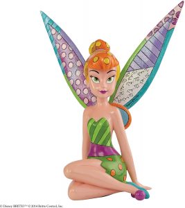 Figura y muñeco de Campanilla sentada de lado de Enesco de Disney Britto - Figuras coleccionables, juguetes y muñecos de Peter Pan - Muñecos de Disney
