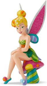 Figura y muñeco de Campanilla sobre seta de Enesco de Disney Britto - Figuras coleccionables, juguetes y muñecos de Peter Pan - Muñecos de Disney