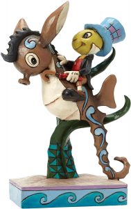 Figura y muñeco de Pepito Grillo sobre caballito de mar de Disney Tradiciones - Figuras coleccionables, juguetes y muñecos de Pinocho - Muñecos de Disney - Muñeco de Pinocchio