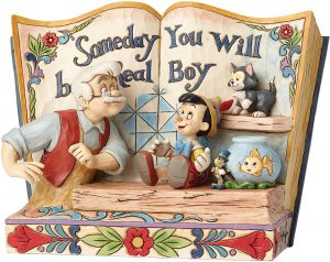 Figura y muñeco de Pinocho con Geppeto en Un Día Tu Serás Un Niño De Verdad de Enesco - Figuras coleccionables, juguetes y muñecos de Pinocho - Muñecos de Disney - Muñeco de Pinocchio