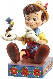 Figura y muñeco de Pinocho hablando con Pepito Grillo de Disney Traditions - Figuras coleccionables, juguetes y muñecos de Pinocho - Muñecos de Disney - Muñeco de Pinocchio