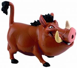Figura y mu帽eco de Pumba de Bullyland - Figuras coleccionables, juguetes y mu帽ecos del Rey Le贸n - The Lion King - Mu帽ecos de Disney