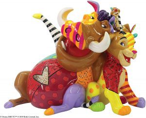Figura y muñeco de Simba, Timón y Pumba de Disney Britto - Figuras coleccionables, juguetes y muñecos del Rey León - The Lion King - Muñecos de Disney
