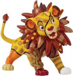 Figura y mu帽eco de Simba con melena de Disney Britto - Figuras coleccionables, juguetes y mu帽ecos del Rey Le贸n - The Lion King - Mu帽ecos de Disney