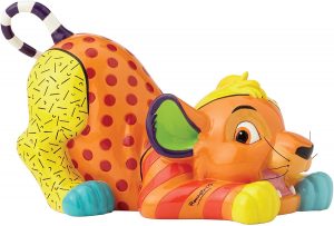Figura y muñeco de Simba tumbado de Disney Britto - Figuras coleccionables, juguetes y muñecos del Rey León - The Lion King - Muñecos de Disney