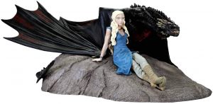 Figura de Daenerys Targaryen y Drogon de Juego de Tronos de Dark Horse Collection - Mu帽ecos de Juego de tronos de Daenerys Targaryen -