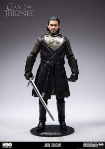 Figura de Jon Nieve de Juego de Tronos McFarlane Toys - Muñecos de Juego de tronos de Jon Snow - Figuras coleccionables de Jon Nieve de Game of Thrones