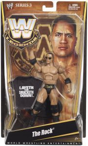 Figura de The Rock de Mattel Legends - Muñecos de The Rock - Figuras coleccionables de luchadores de WWE