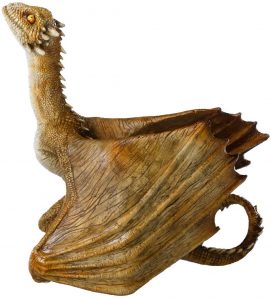 Figura de Viserion Cría de Juego de Tronos de The Noble Collection - Muñecos de Juego de tronos de Viserion - Figuras coleccionables de los Dragones de Juego de Tronos