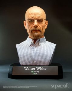 Figura de busto de Walter White de Breaking Bad de supacraft - Mu帽ecos de Breaking Bad - Figuras coleccionables de Breaking Bad
