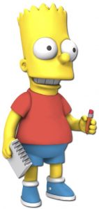 Figura de Bart Simpson de NECA - Muñecos de los Simpsons - Figuras de acción de los Simpsons
