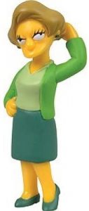 Figura de Edna Krabappel de Winning Moves - Muñecos de los Simpsons - Figuras de acción de los Simpsons