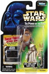 Figura de Ewok Wicket y Logray de Star Wars de Kenner - Figuras de acci贸n y mu帽ecos de Ewoks de Star Wars