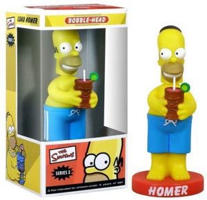 Figura de Homer Simpson de Bobble Head - Mu帽ecos de Homer Simpson de los Simpsons - Figuras de acci贸n de los Simpsons