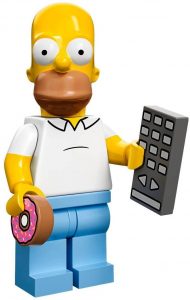 Figura de Homer Simpson de LEGO - Mu帽ecos de Homer Simpson de los Simpsons - Figuras de acci贸n de los Simpsons