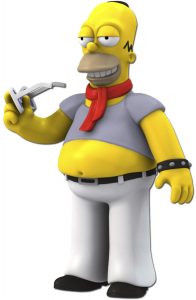 Figura de Homer Simpson de NECA - Muñecos de los Simpsons - Figuras de acción de los Simpsons