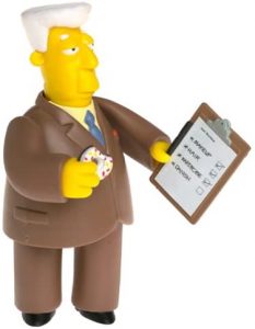 Figura de Kent Brockman de Winning Moves - Muñecos de los Simpsons - Figuras de acción de los Simpsons