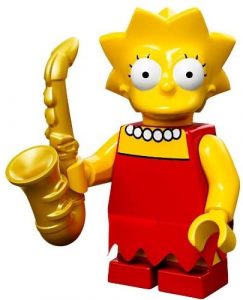 Figura de Lisa Simpson de LEGO 2 - Mu帽ecos de Lisa Simpson de los Simpsons - Figuras de acci贸n de los Simpsons