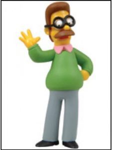 Figura de Ned Flanders de Winning Moves - Mu帽ecos de los Simpsons - Figuras de acci贸n de los Simpsons