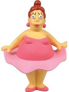 Figura de Tina Bailarina de Winning Moves - Mu帽ecos de los Simpsons - Figuras de acci贸n de los Simpsons