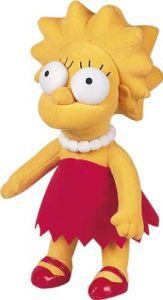 Peluche de Lisa Simpson de los Simpsons - Mu帽ecos de Lisa Simpson de los Simpsons - Peluches de los Simpsons