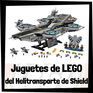 Juguetes de LEGO del Helitransporte de Shield de Marvel de LEGO SUPER HEROES - Sets de lego de construcci贸n del Helitransporte de Shield