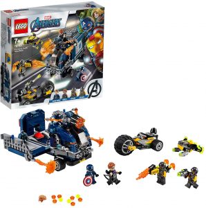 Sets de LEGO del Capitán América - Juguete de construcción de LEGO del Capitán América 76143 Vengadores Derribo del Camión