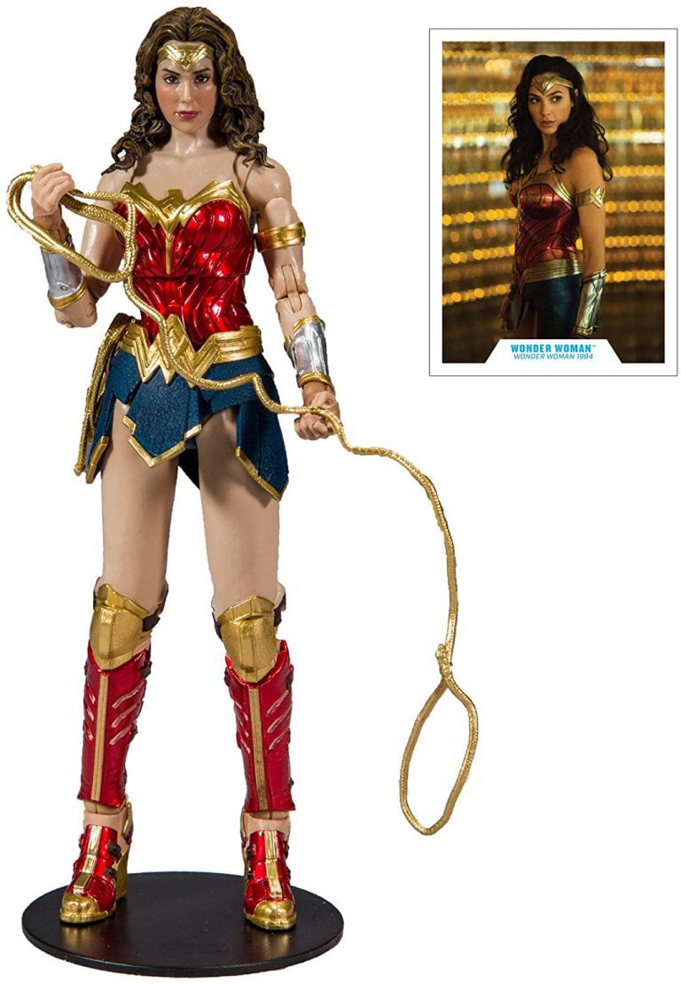 Figura Di Wonder Woman Quantum Mechanix Q-Fig Con Lazo Della Verità - Collezionabile Ufficiale DC Comics, Altezza 8 Cm