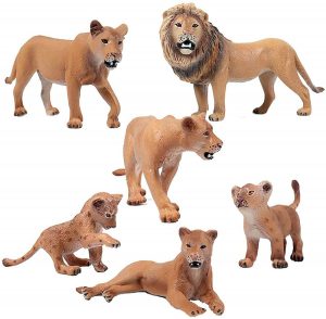 Familia de leones de Schleich - Los mejores muñecos de leones - Figuras de león de animales