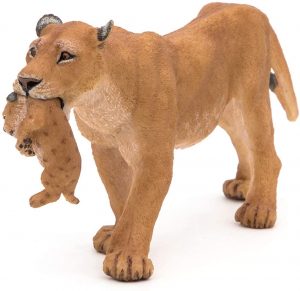 Figura de leona y cr铆a de Schleich - Los mejores mu帽ecos de leones - Figuras de leona de animales