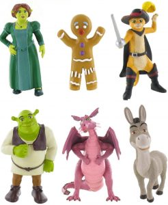 Set de figuras de Shrek de Comansi - Los mejores mu帽ecos de Shrek - Figuras de Shrek de Dreamworks