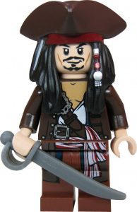 Figura de Jack Sparrow de LEGO - Los mejores muñecos de Piratas del Caribe - Figuras de Piratas del Caribe de películas