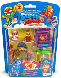 Set de sobres de SuperZings de 3 unidades de Serie 2 y 1 super-raro - Los mejores muñecos y figuras de SuperThings - SuperZings - Muñeco de SuperZings