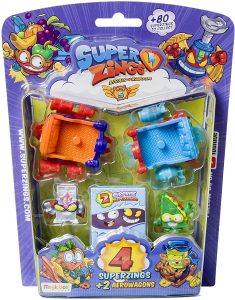 Set de sobres de SuperZings de 3 unidades de Serie 5 y 1 super-raro - Los mejores mu帽ecos y figuras de SuperThings - SuperZings - Mu帽eco de SuperZings