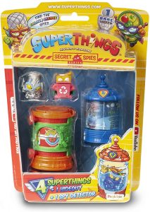 Set de sobres de SuperZings de 4 unidades de Serie Secret Spies y 1 raro - Los mejores muñecos y figuras de SuperThings - SuperZings - Muñeco de SuperZings