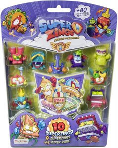 Set de sobres de SuperZings de 9 unidades de Serie 5 y 1 raro - Los mejores muñecos y figuras de SuperThings - SuperZings - Muñeco de SuperZings