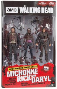 Figura de Rick Grimes Daryl y Michonne de The Walking Dead Comic de McFarlane Toys - Los mejores mu帽ecos y figuras de The Walking Dead