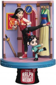 Figura de Vanellope y Mulan Rompe Ralph 2 de Beast Kingdom - Los mejores muñecos y figuras de Rompe Ralph de Disney