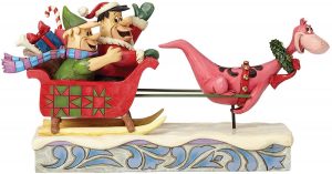 Figura de los Picapiedra de Navidad de Enesco - Las mejores figuras de los Picapiedra de dibujos animados