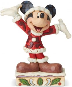 Figura de Mickey Mouse Santa de Disney Traditions - Las mejores figuras de Mickey Mouse
