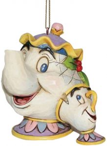 Figura de Mrs Pott y Chip de Disney Traditions para colgar - Las mejores figuras de Chip de La Bella y La Bestia
